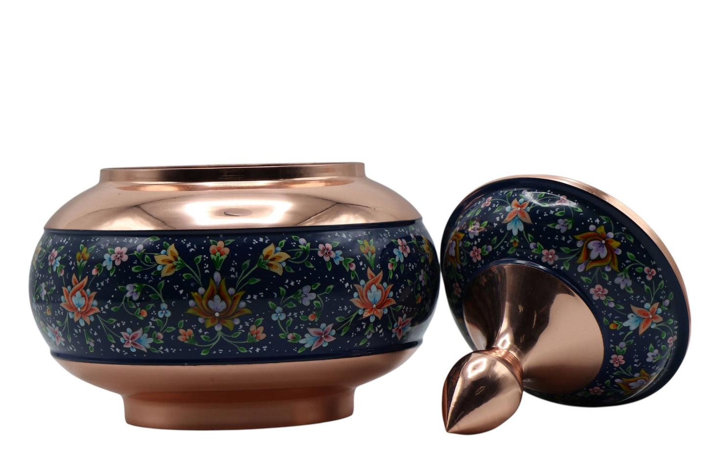 Pardaz (Bule) Hand-Painted Copper Vessel – Artisan Decorative Art