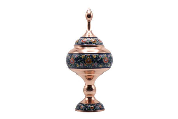 Pardaz (Bule) Hand-Painted Copper Vessel – Artisan Decorative Art