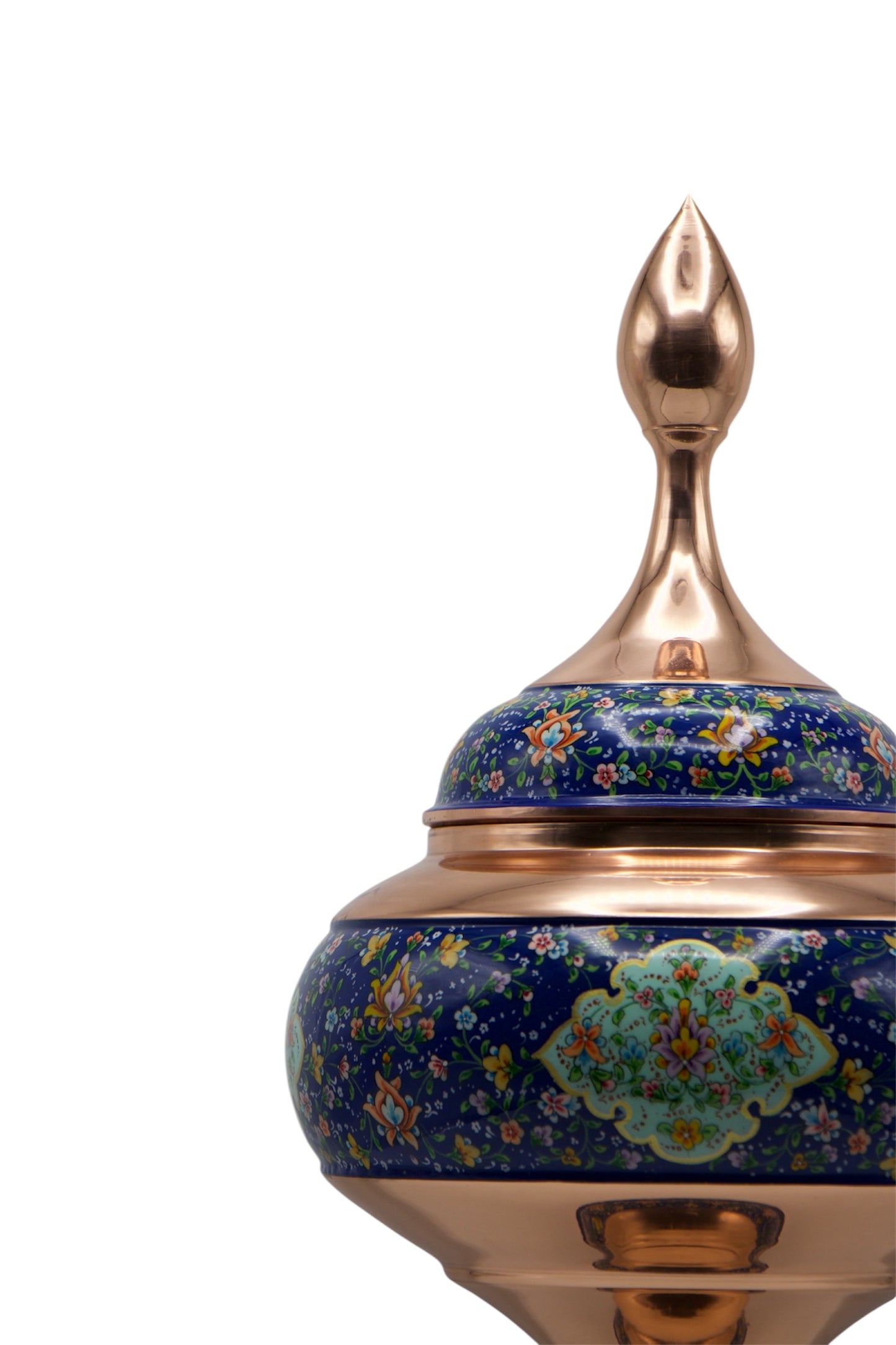 Pardaz (Bule) Hand-Painted Copper Vessel – Artisan Decorative Art
