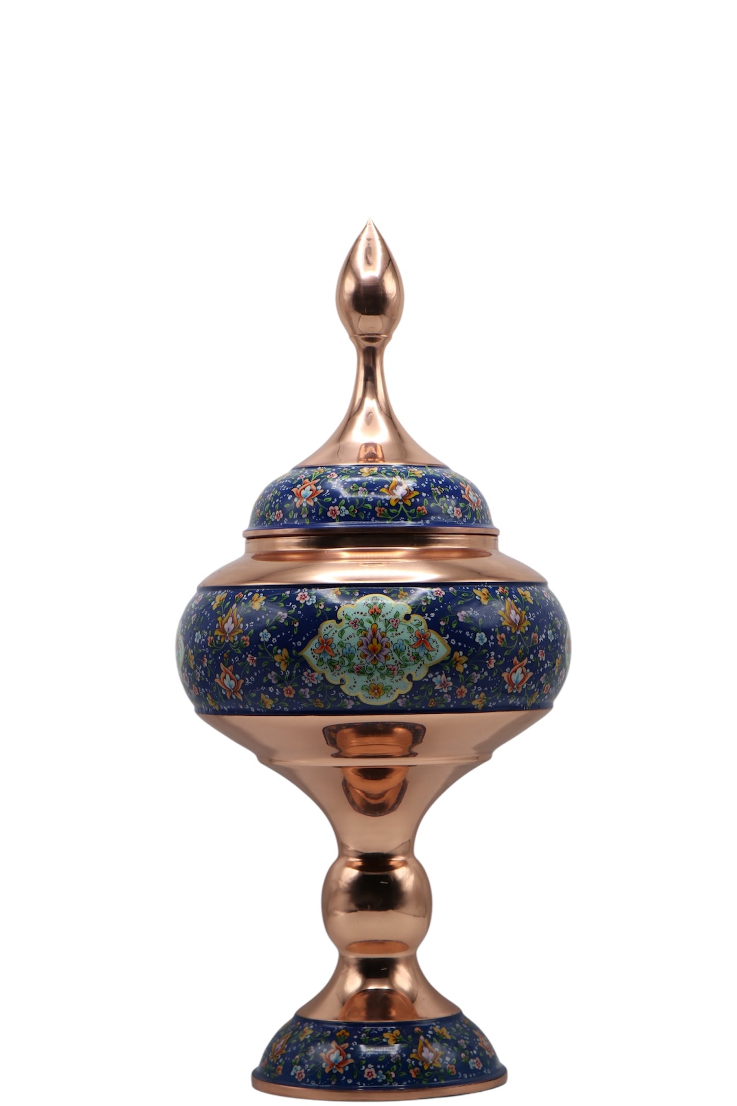 Pardaz (Bule) Hand-Painted Copper Vessel – Artisan Decorative Art